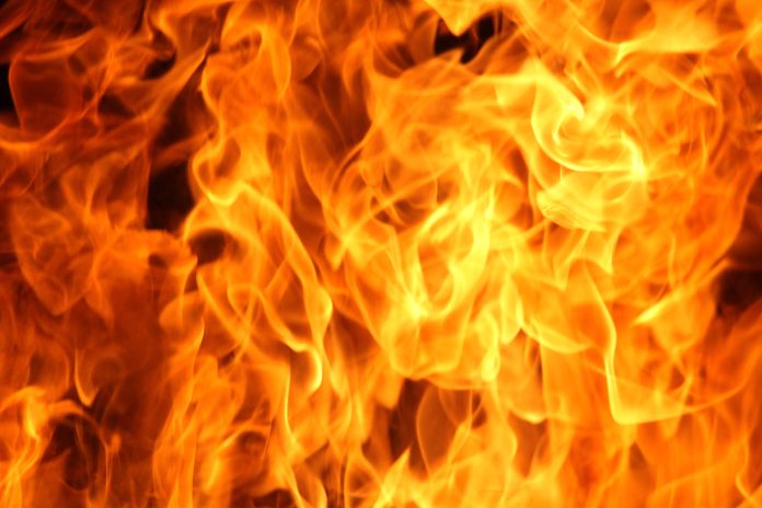Fire flame texture background.